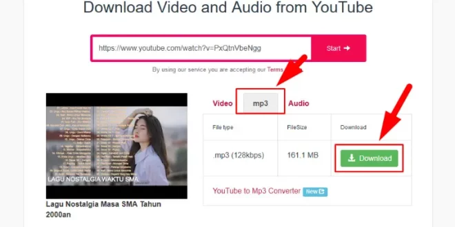 cara download lagu di youtube 0